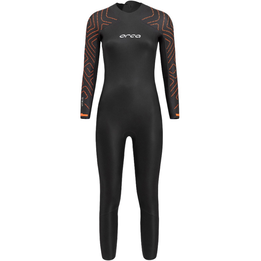 2026 Orca Femmes Vitalis TRN Back Zip Open Water Swim Combinaison Néoprène NN684601 - Black